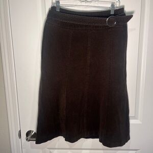 Pendleton Brown Corduroy Skirt, Size 10
